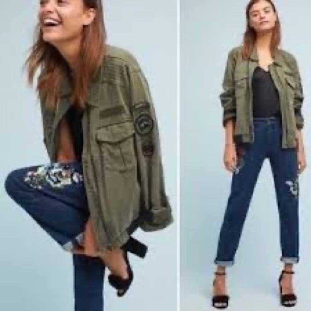 Anthropologie Blue Boyfriend Jeans